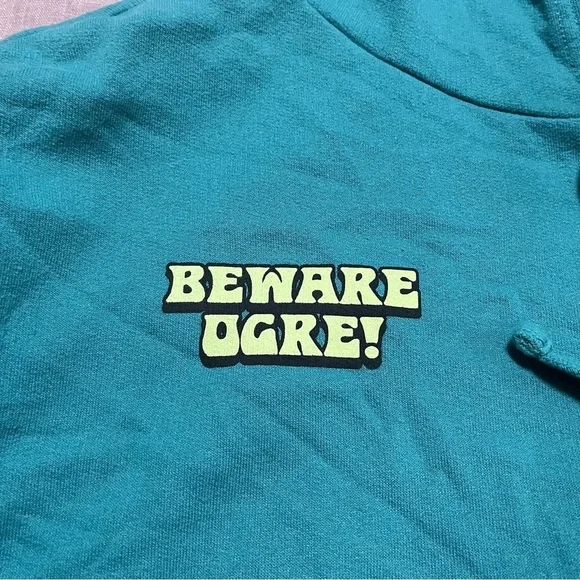 Shrek Oversized Hoodie Size Medium Baggy Streetwear Cartoon Bold Vibrant - Picture 4 of 8